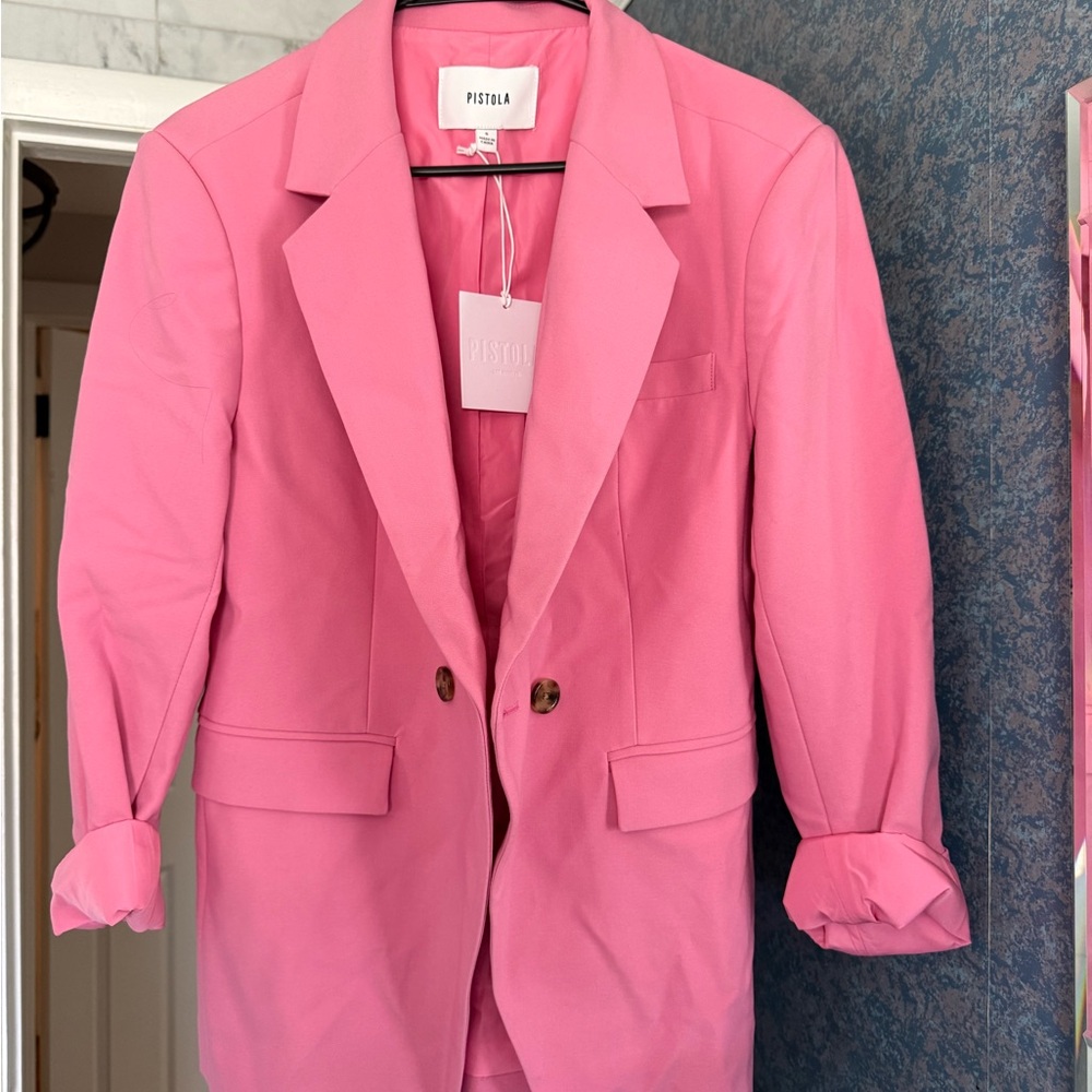 Pistola Pink Tailored Blazer